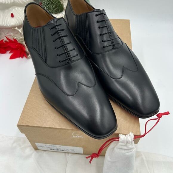 Men's Christian Louboutin my AMOR lace up Oxford's size 46 made in Italy - Picture 1 of 12